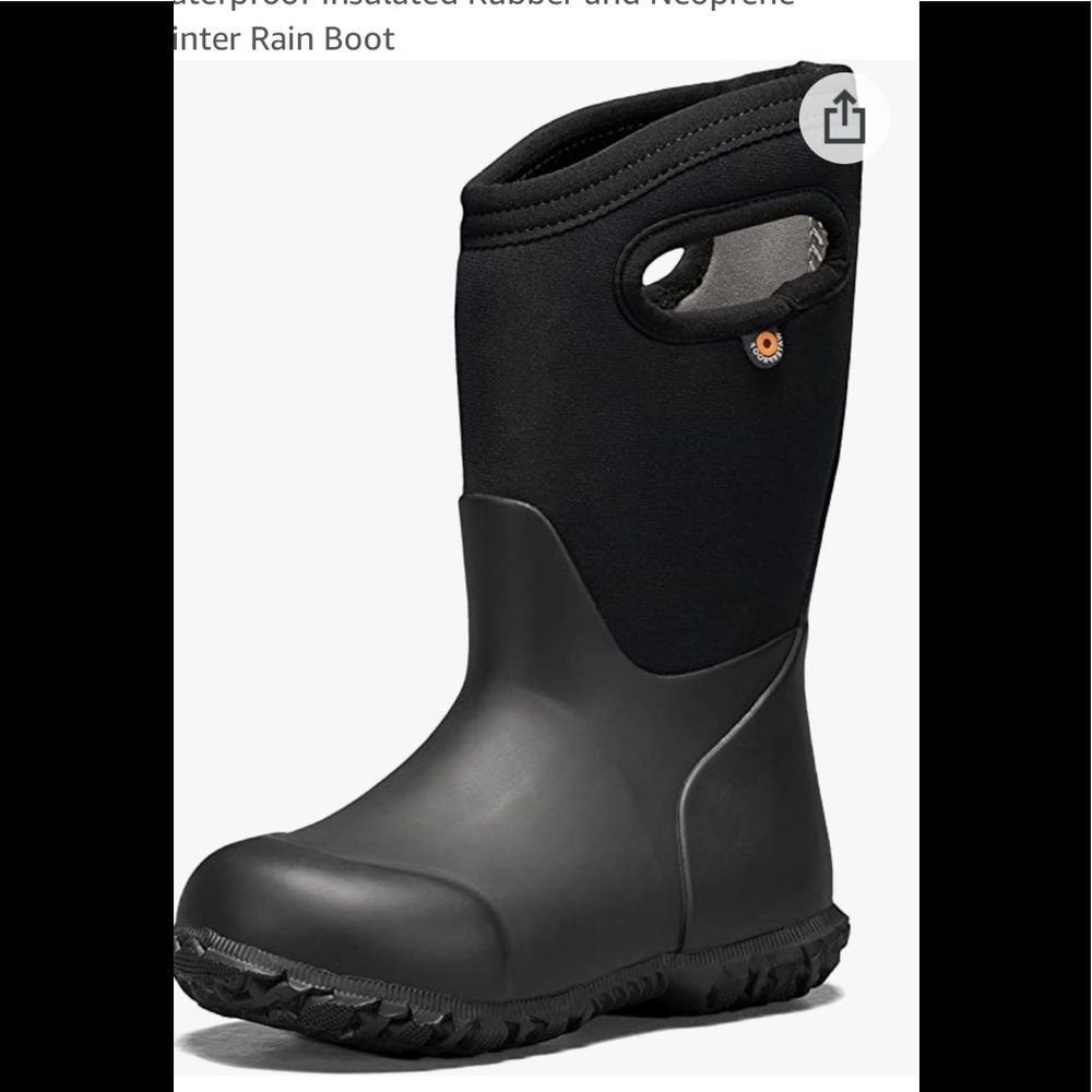 Bogs Black Kids Boots
